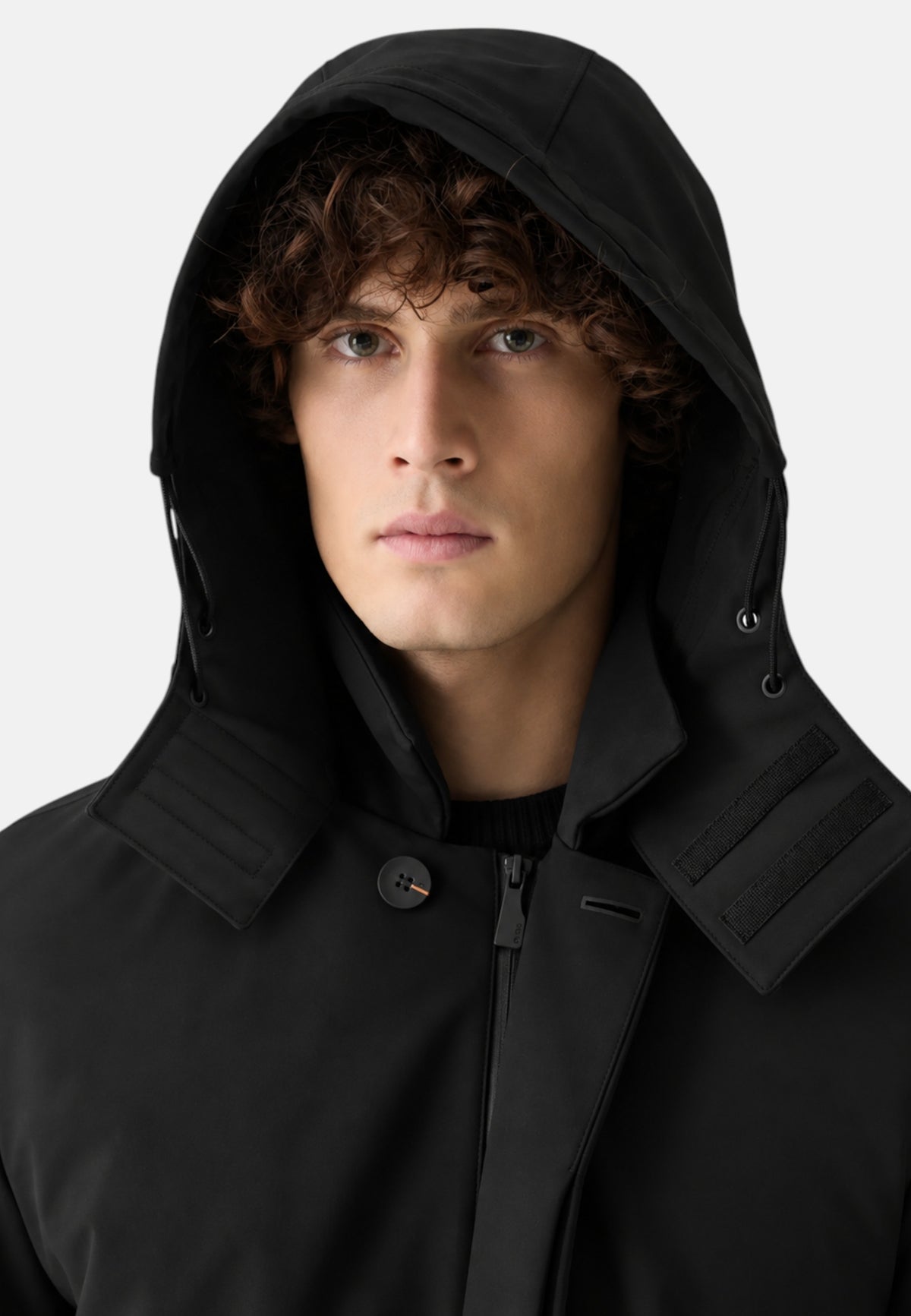 Giubbotto Lungo Anti vento Da Uomo Suns Black