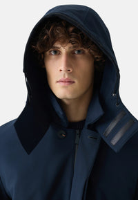 Giubbotto Lungo Anti vento Da Uomo Suns Dark Blue
