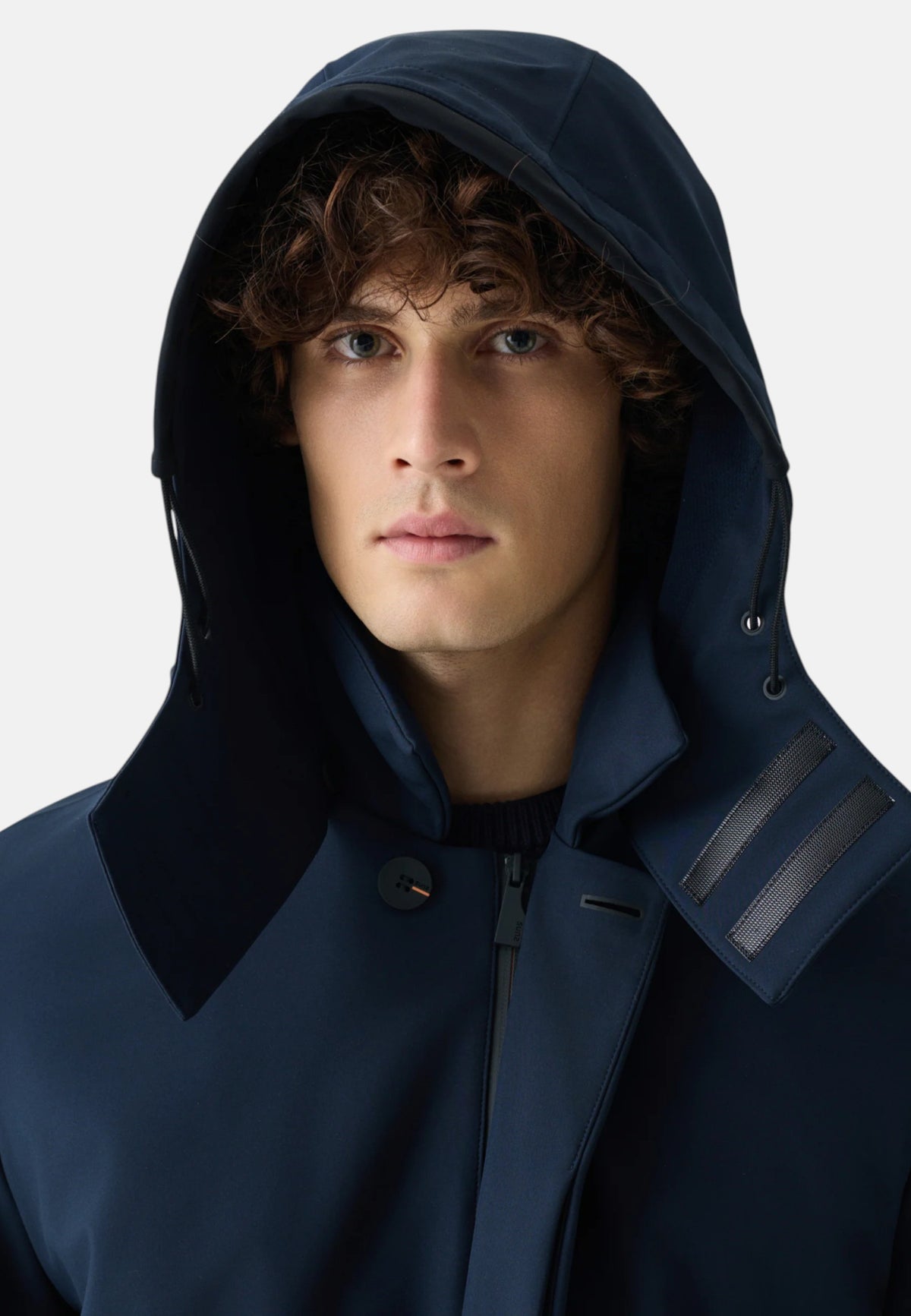 Giubbotto Lungo Anti vento Da Uomo Suns Dark Blue