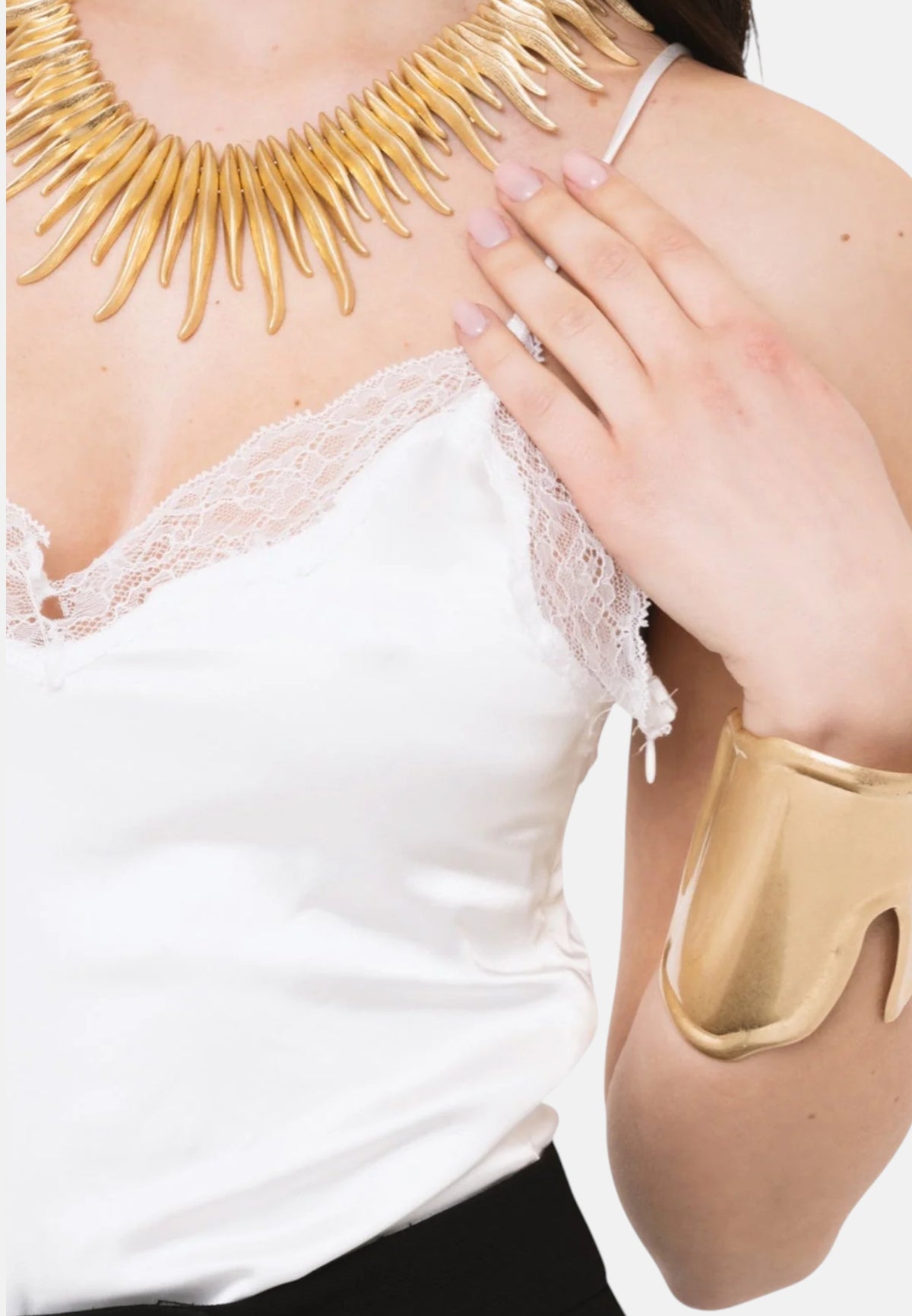 Bracciale rigido in metallo lucido Mya Accessories Oro