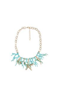Collana Con stella marina Oro/Blu Oro/blu