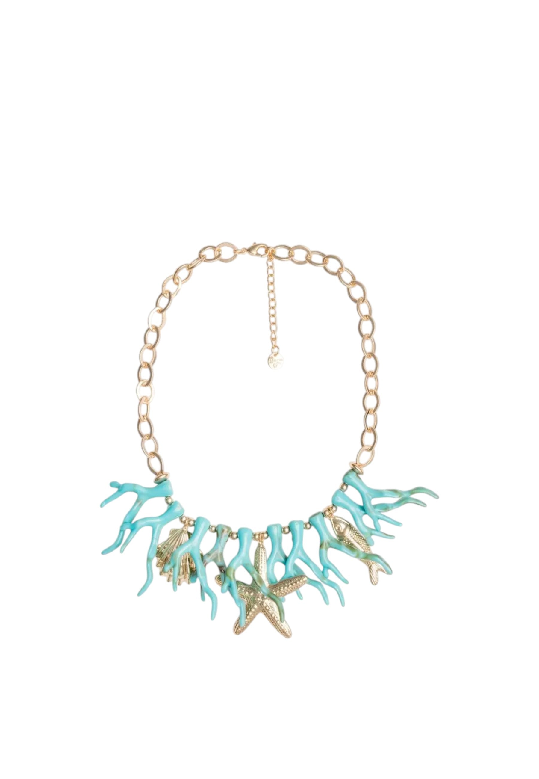 Collana Con stella marina Oro/Blu Oro/blu