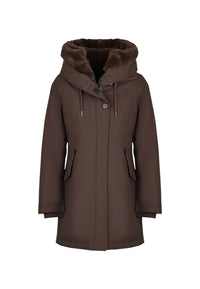 "Giubbotto "Parka Tech" Donna Donna Canadian Black/coffee"