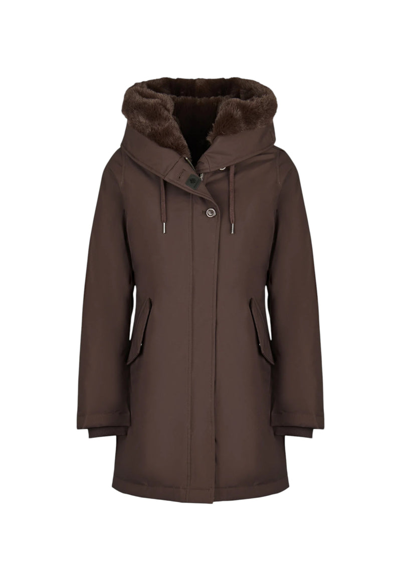 "Giubbotto "Parka Tech" Donna Donna Canadian Black/coffee"