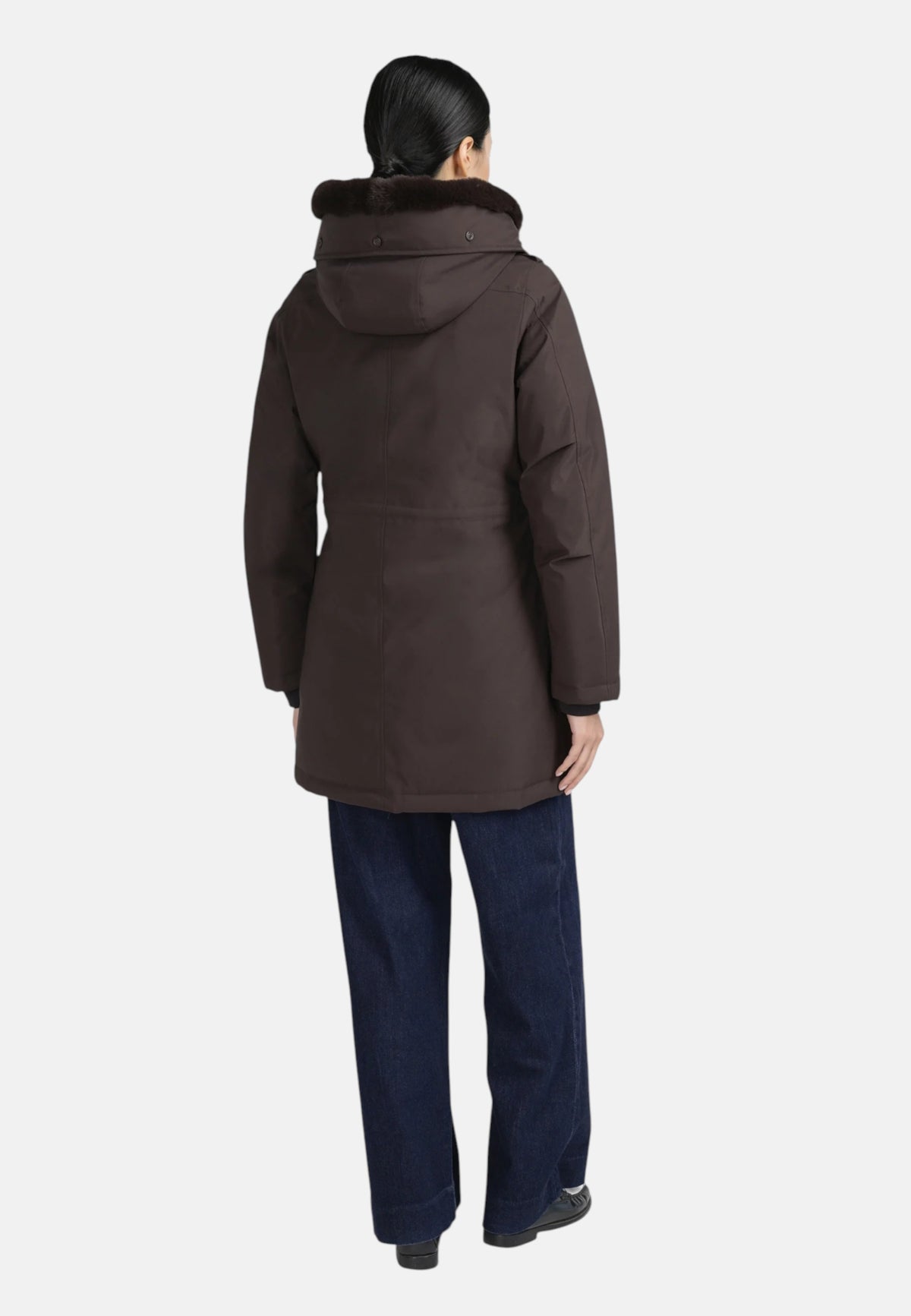 "Giubbotto "Parka Tech" Donna Donna Canadian Black/coffee"