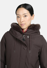 "Giubbotto "Parka Tech" Donna Donna Canadian Black/coffee"