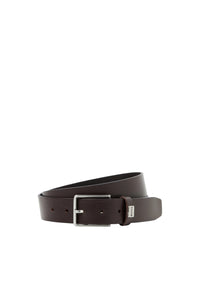 Cintura in Pelle da Uomo Boss Dark Brown