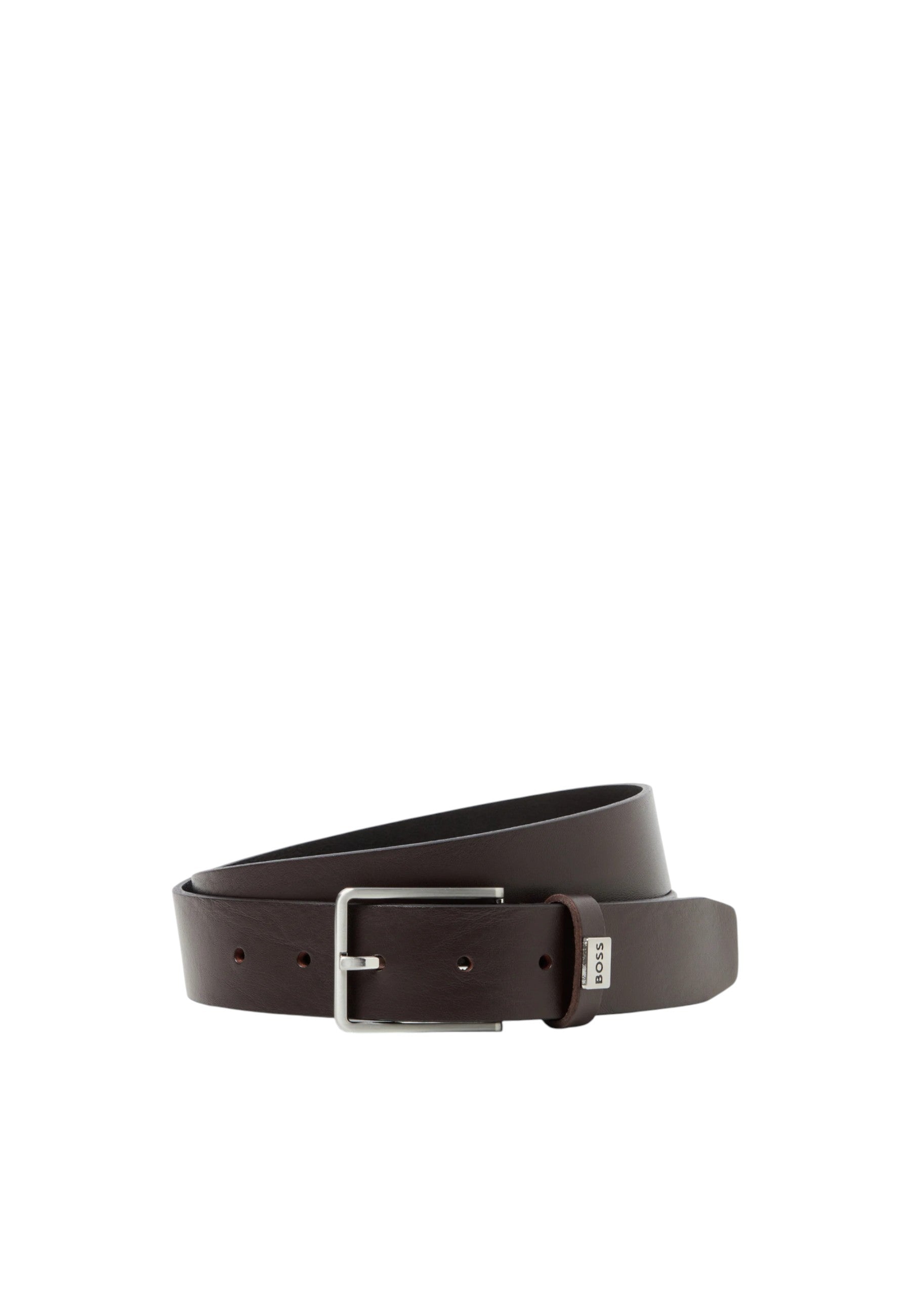 Cintura in Pelle da Uomo Boss Dark Brown