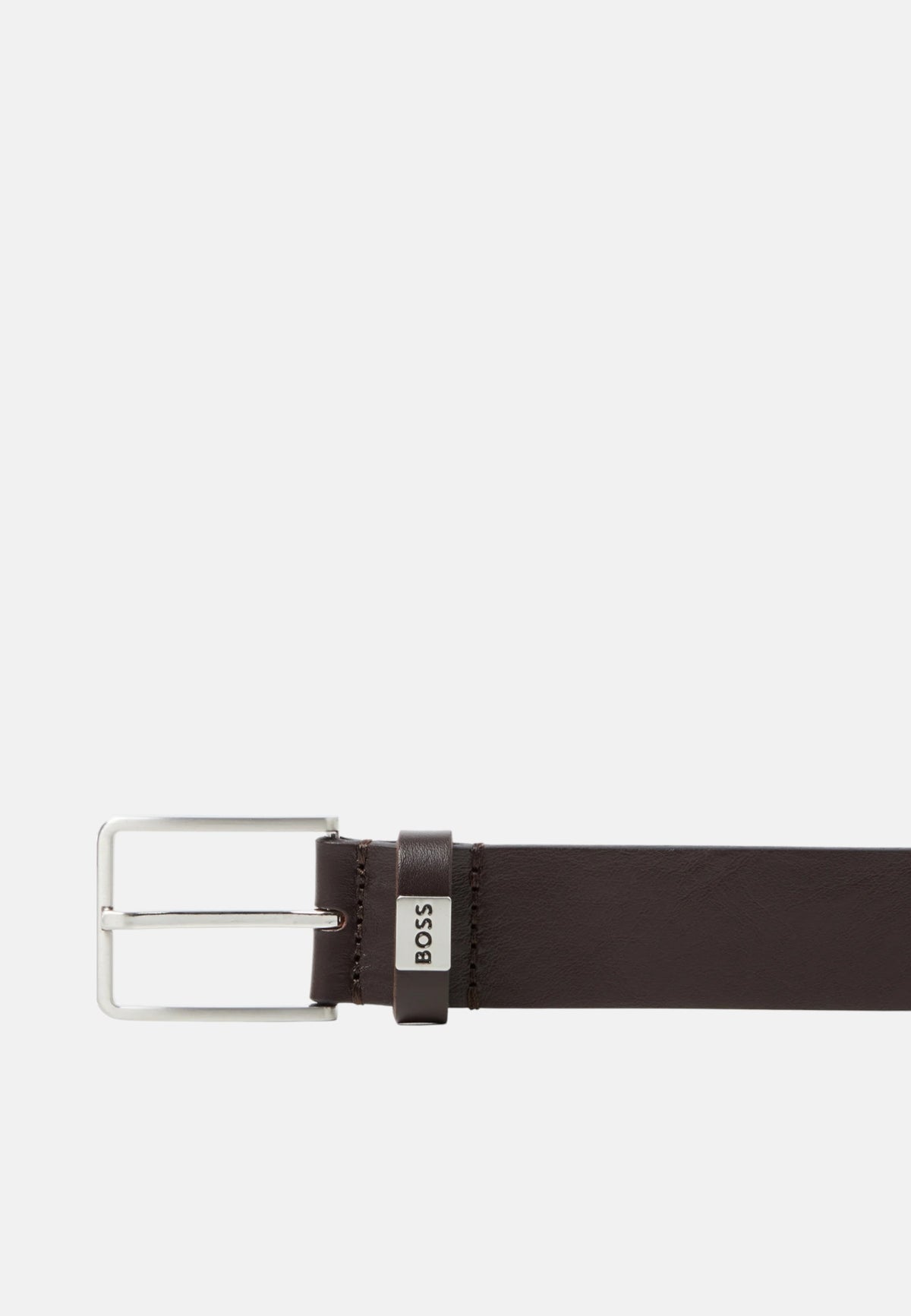 Cintura in Pelle da Uomo Boss Dark Brown
