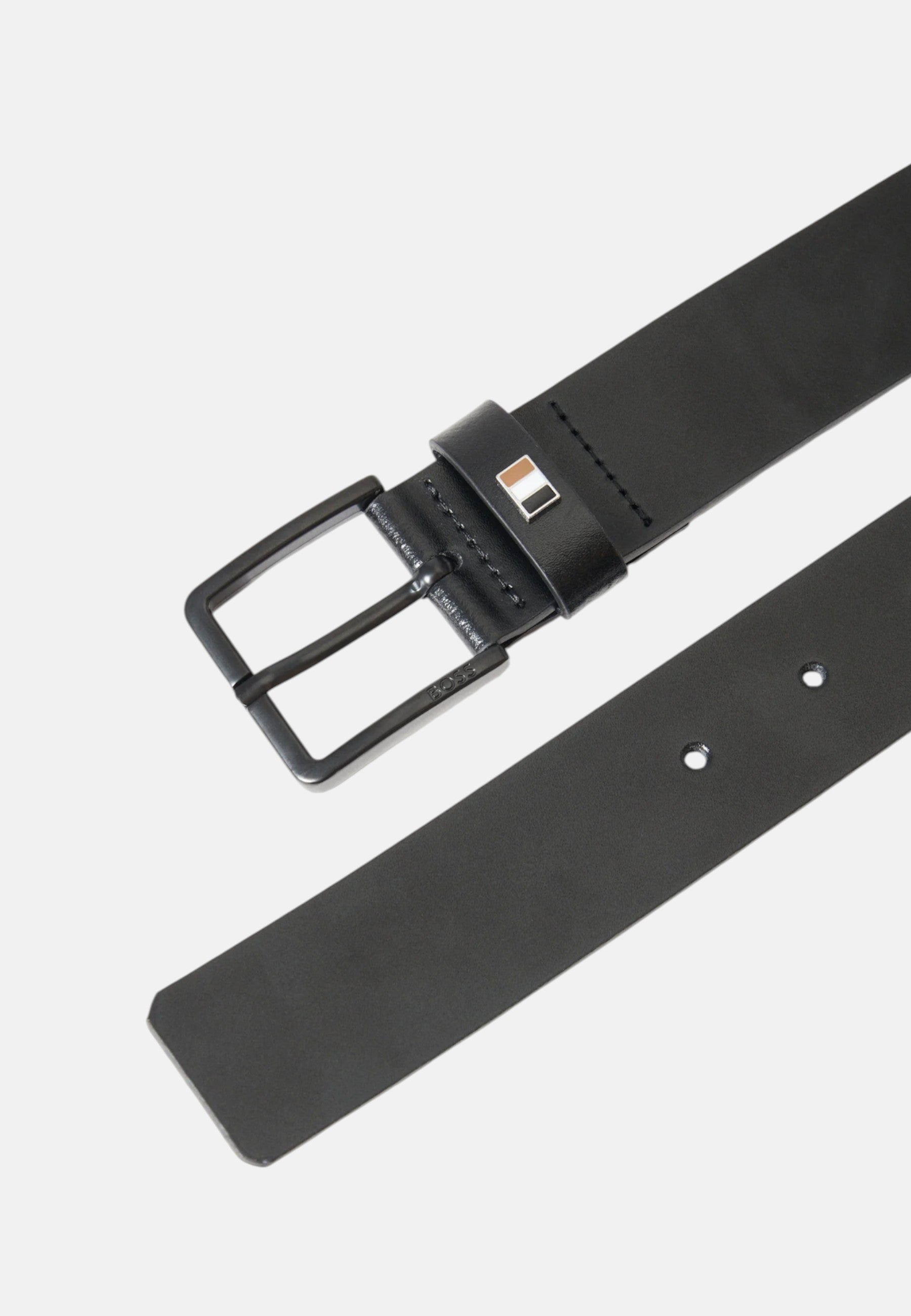 Cintura in pelle Uomo Boss Black