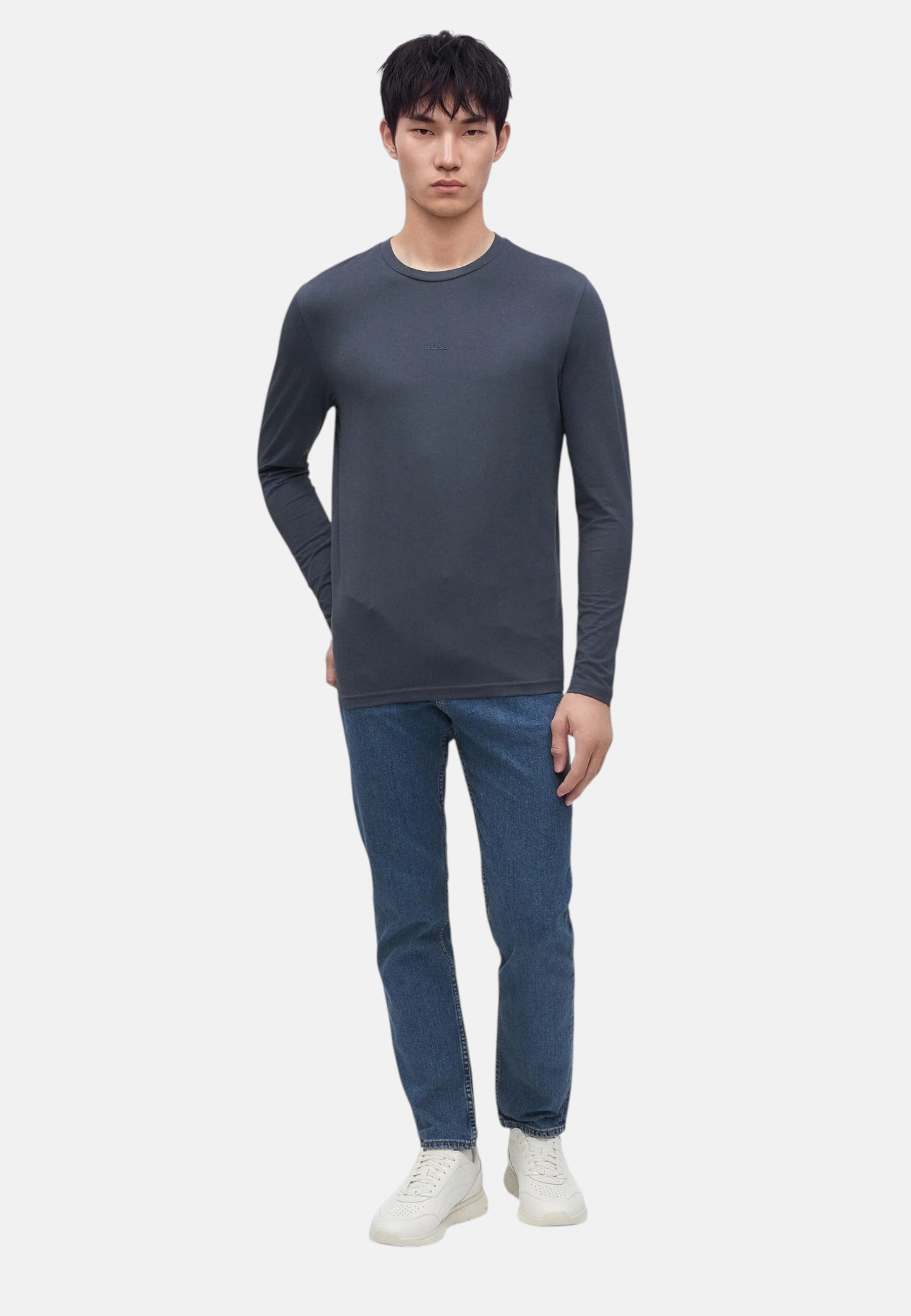 Boss Jeans fit affusolato in comodo denim elasticizzato Boss Bright Blue