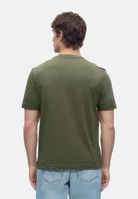 T-shirt relaxed fit con logo stampato a strati Bright Green