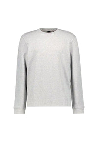 Maglione Boss da Uomo in cotone Open Grey