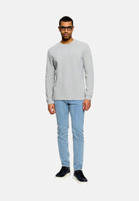 Maglione Boss da Uomo in cotone Open Grey