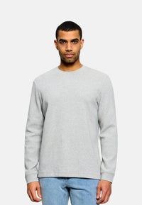 Maglione Boss da Uomo in cotone Open Grey