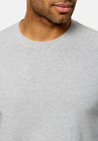 Maglione Boss da Uomo in cotone Open Grey