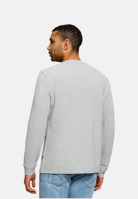 Maglione Boss da Uomo in cotone Open Grey