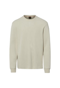 Maglione Boss da Uomo in cotone Light Beige