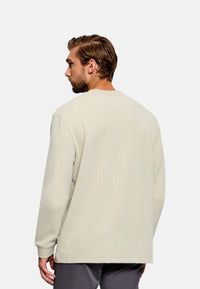 Maglione Boss da Uomo in cotone Light Beige