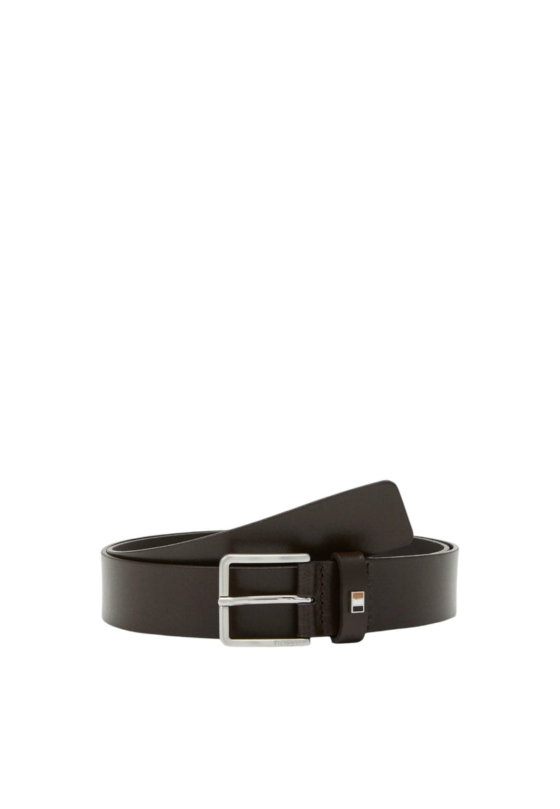 Cintura da Uomo BOSS larga 3,5 cm Dark Brown