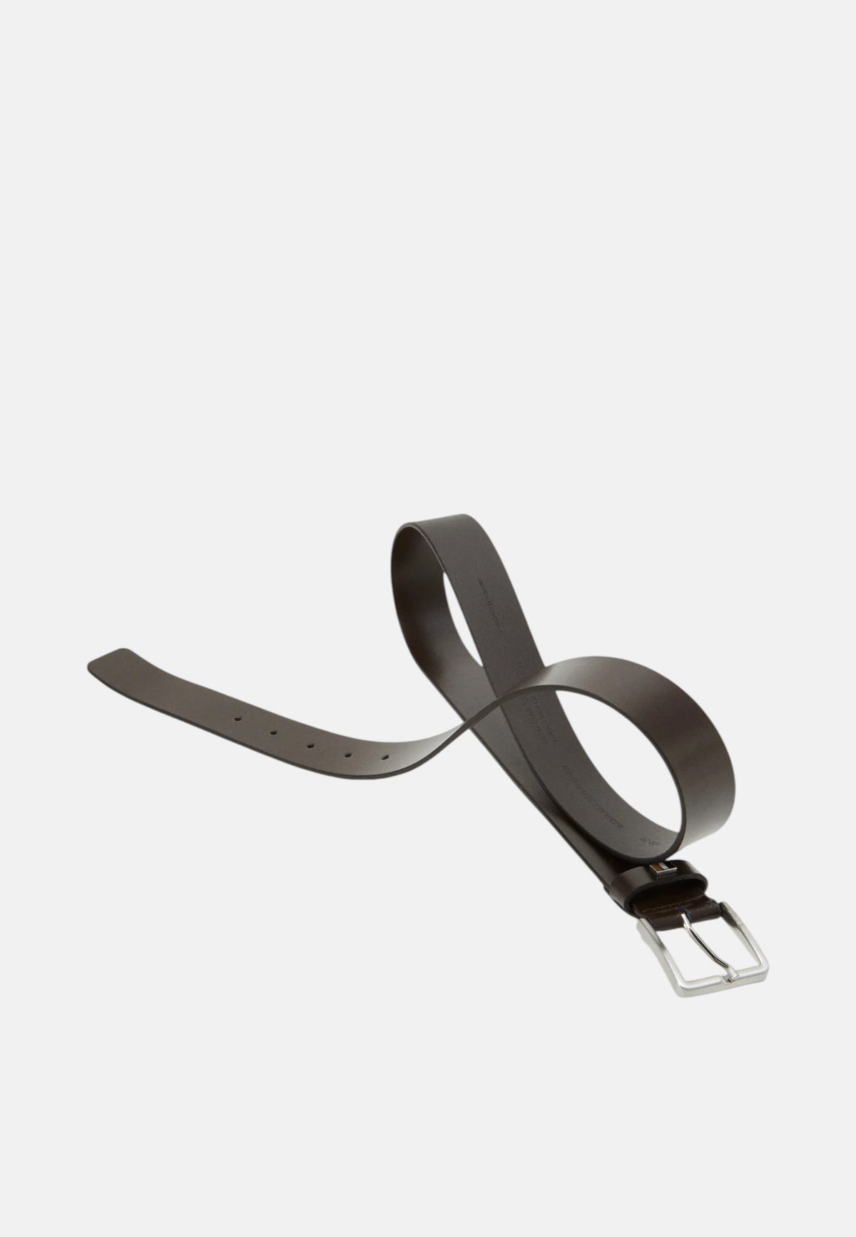 Cintura da Uomo BOSS larga 3,5 cm Dark Brown