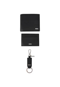 Gift Set Uomo Portafogli Portacarte e Portachiavi  BOSS Black