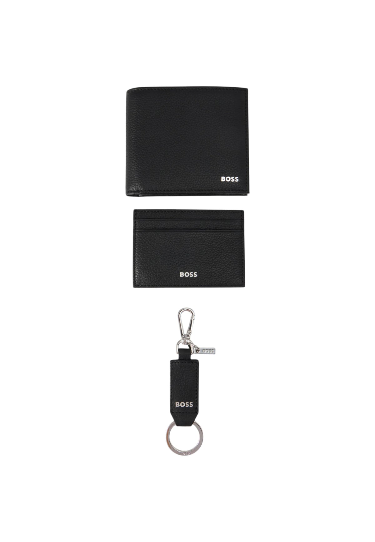 Gift Set Uomo Portafogli Portacarte e Portachiavi  BOSS Black