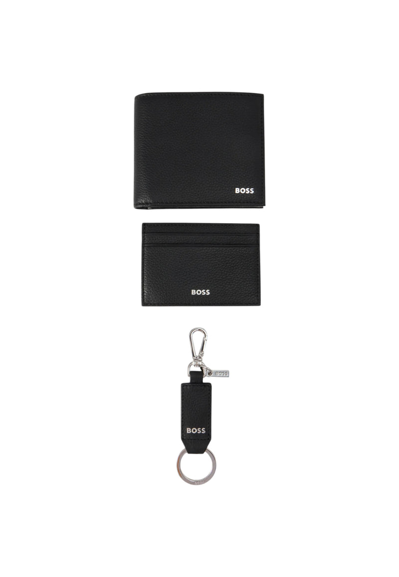 Gift Set Uomo Portafogli Portacarte e Portachiavi  BOSS Black