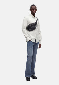 Borsello da Uomo Boss in Pelle Black