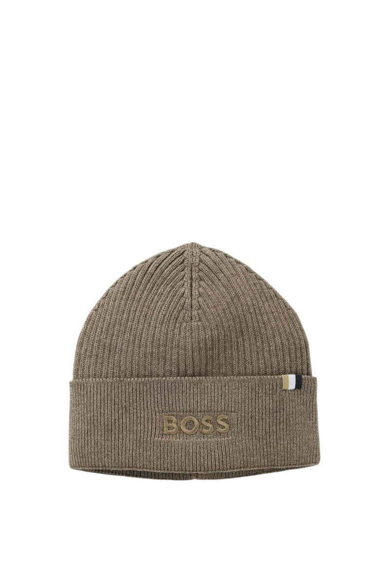 Beanie Da Uomo Boss Open Brown
