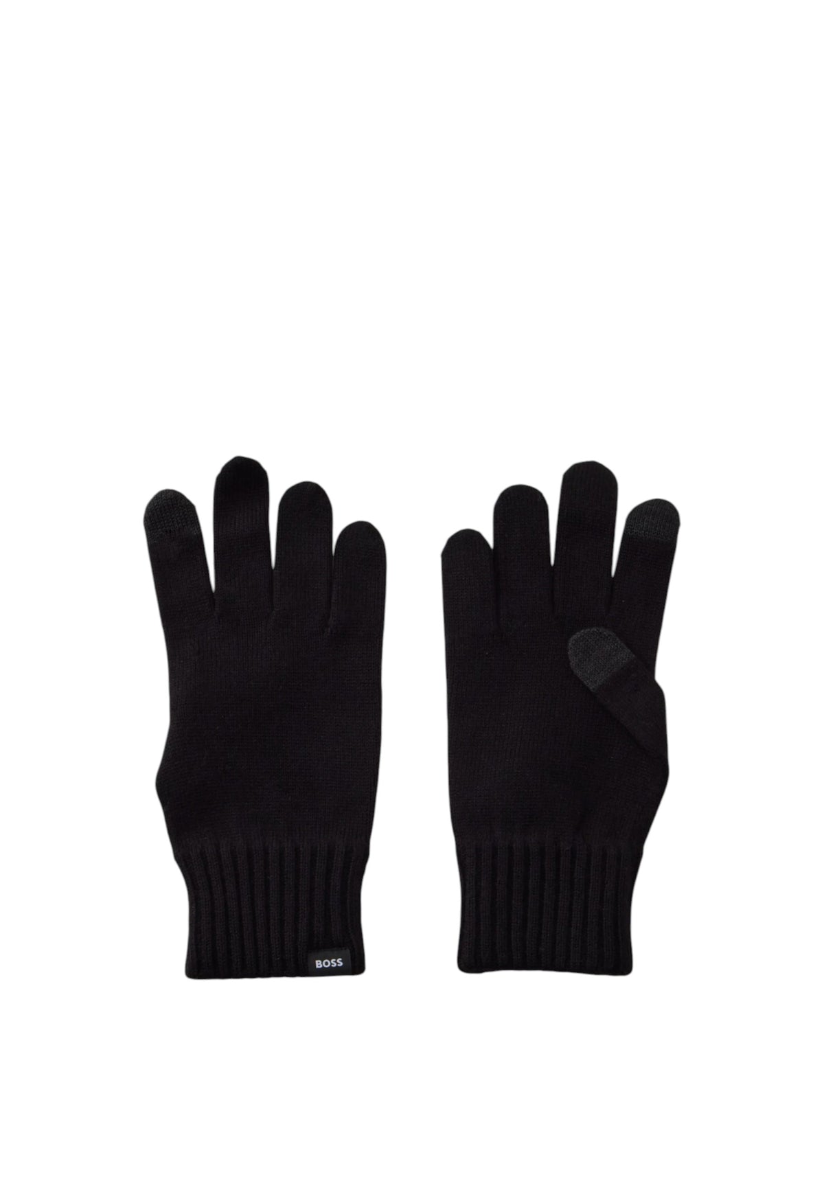 Guanti in Lana da Uomo Boss Black