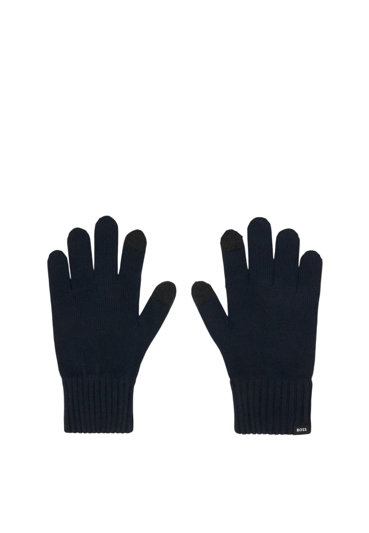 Guanti in Lana da Uomo Boss Dark Blue