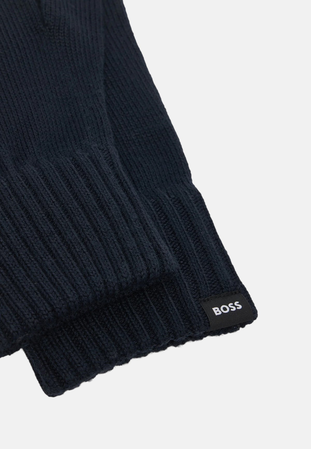 Guanti in Lana da Uomo Boss Dark Blue