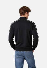 Felpa chiusa con zip da Uomo ELLESSE Black