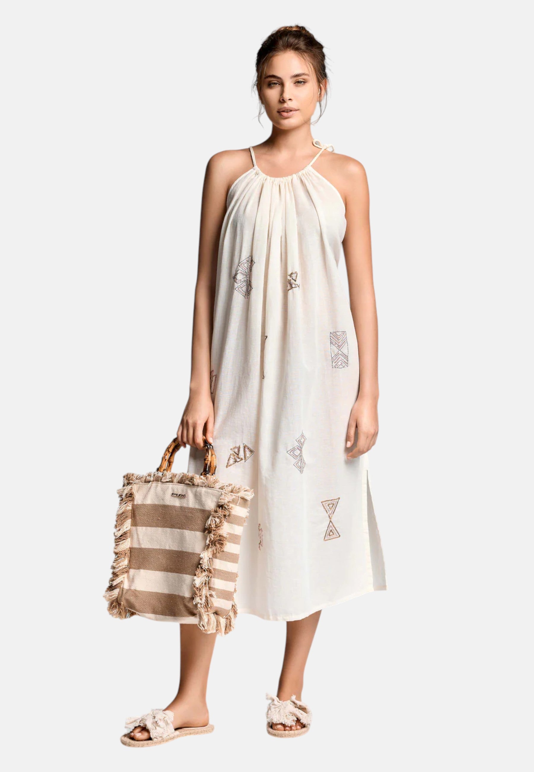 Borsa a Mano Donna Iconique Beige