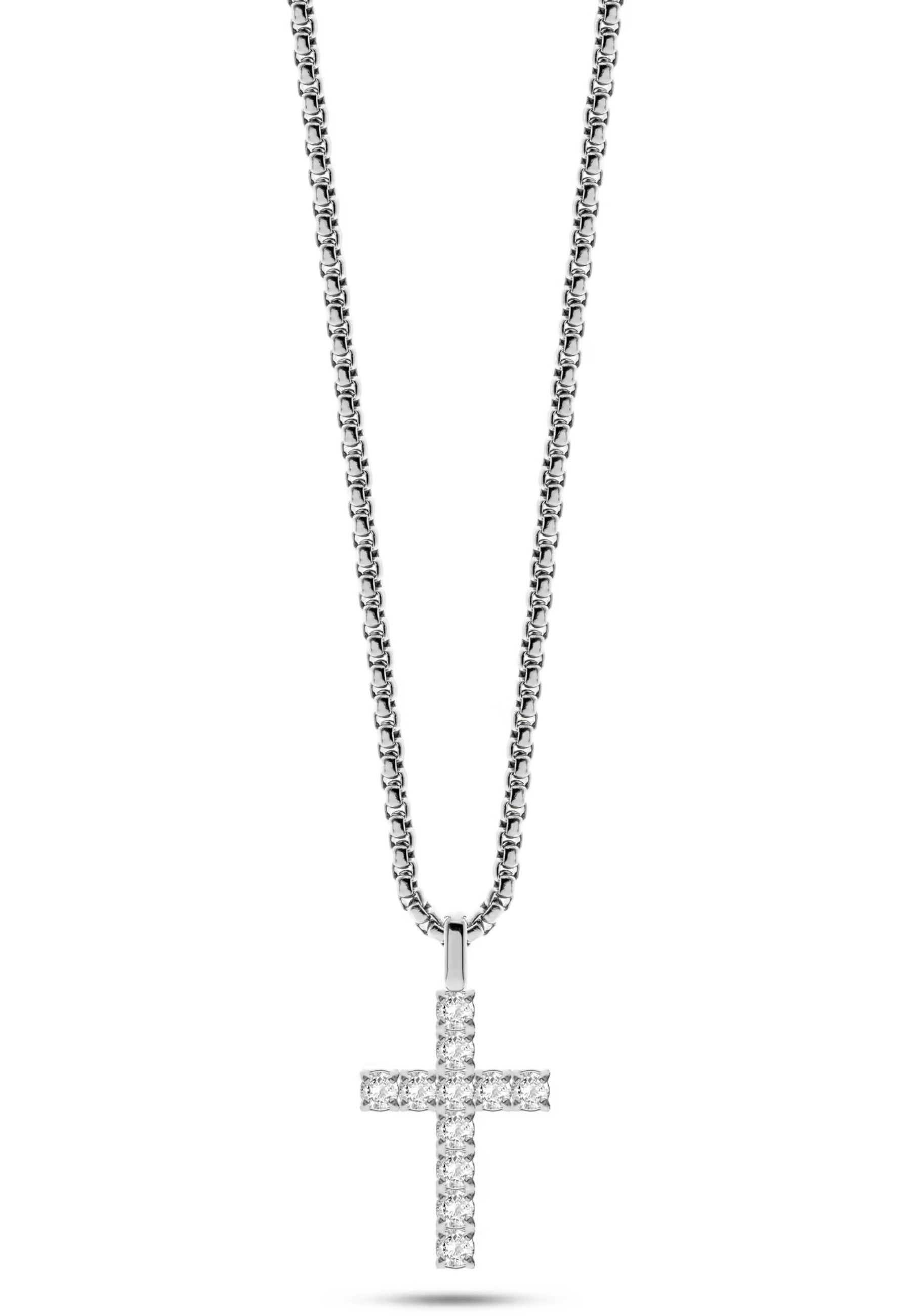 Collana con pendete a froma di Croce Da Uomo Liu Jo Silver