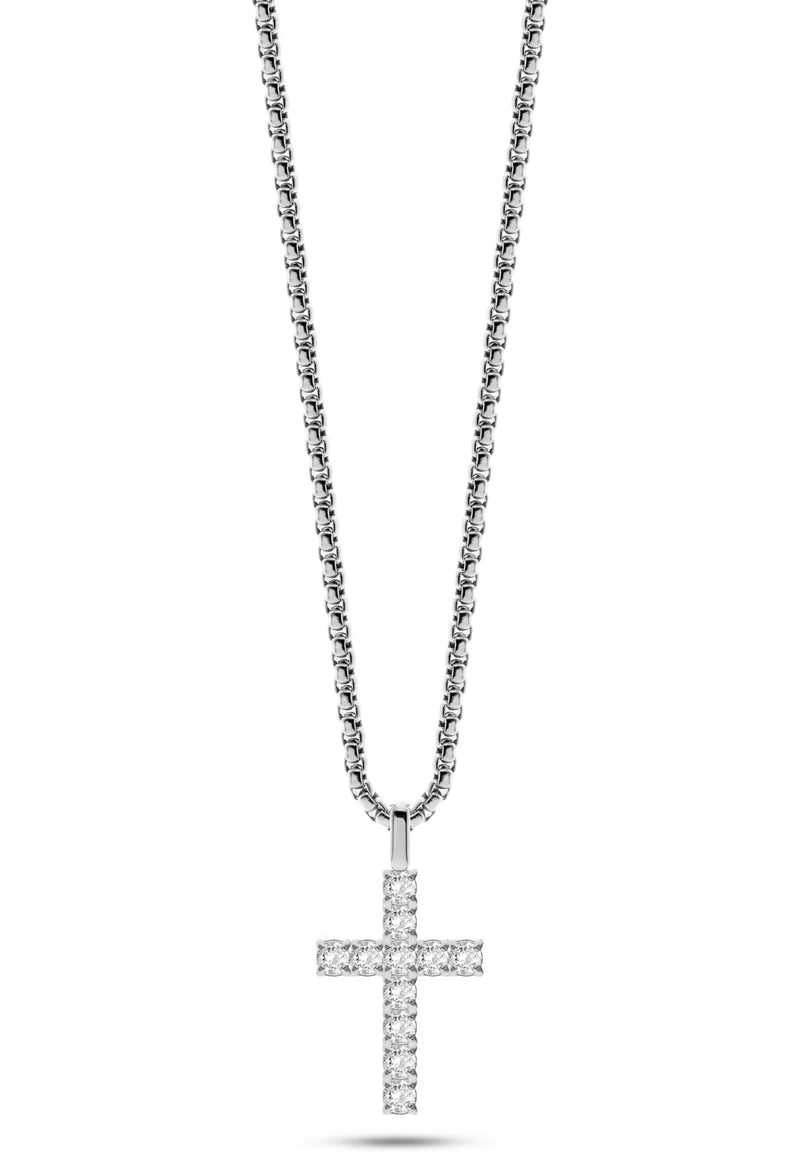 Collana con pendete a froma di Croce Da Uomo Liu Jo Silver