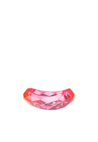 Bracciale bangle con design sfaccettato trasparente Rosa Mya Accessories Rosa