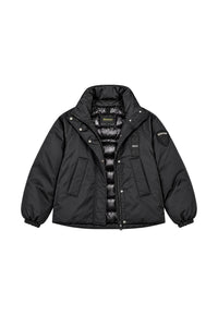 Blauer Giubbino da donna imbottito Donna Nero