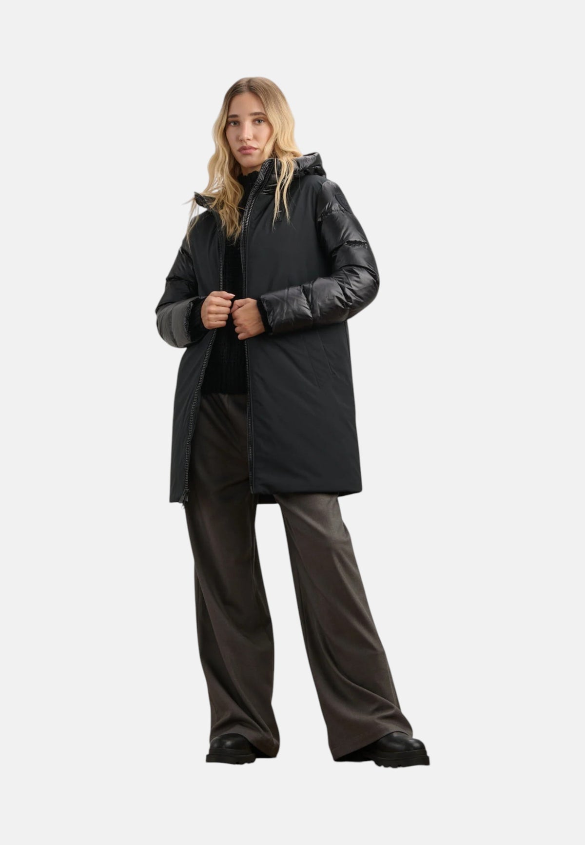 Pumino Luciod Opaco SAWYER  da Donna Blauer Nero