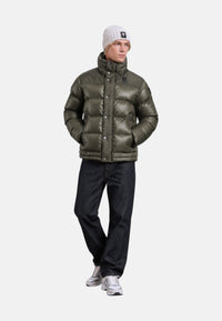 Giubbotto in Nylon Da Uomo Blauer Marrone/grigio