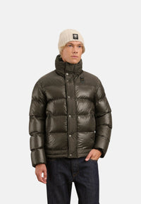 Giubbotto in Nylon Da Uomo Blauer Marrone/grigio