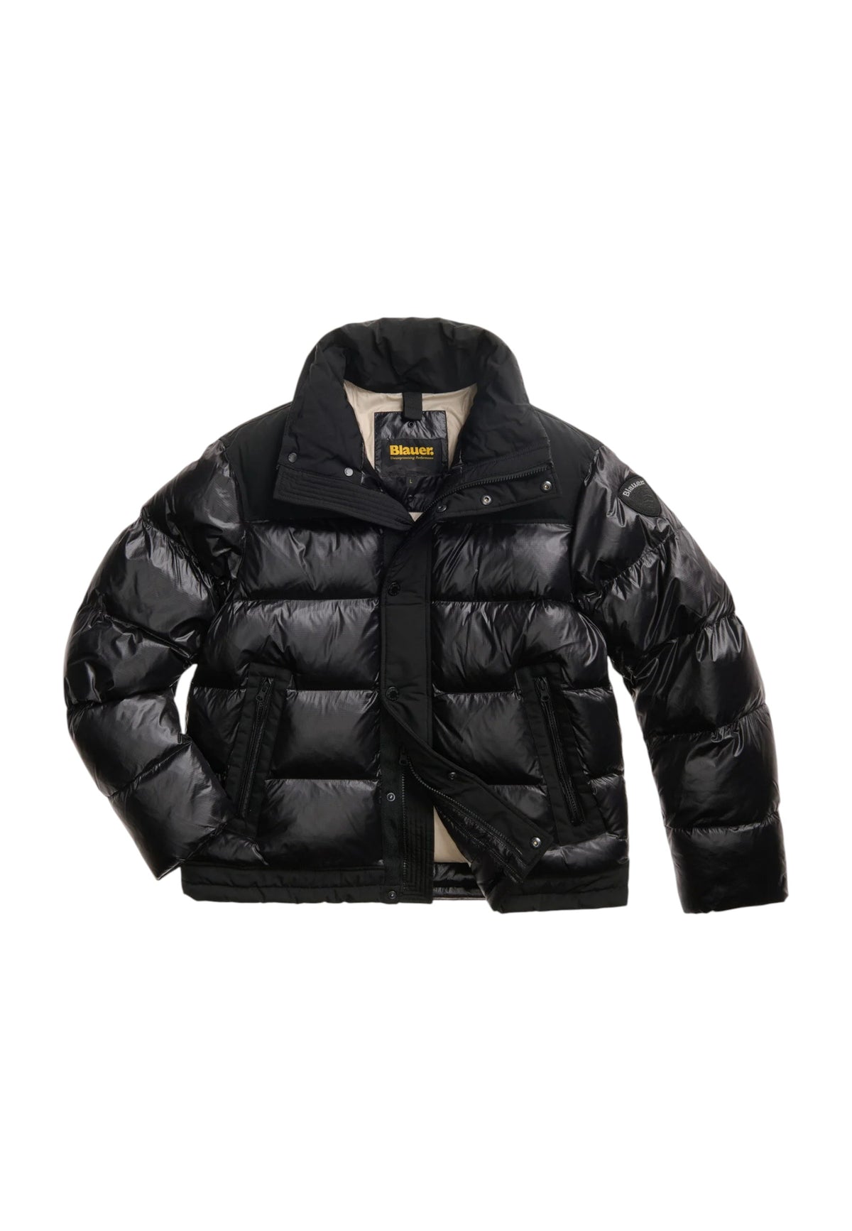 Giubbotto in Nylon Da Uomo Blauer Nero/beige