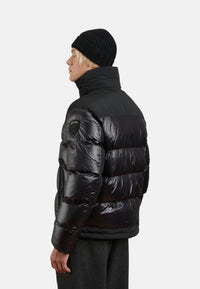 Giubbotto in Nylon Da Uomo Blauer Nero/beige