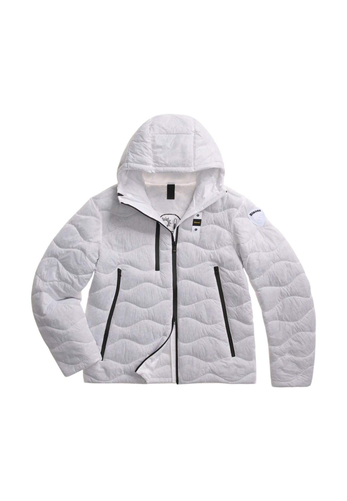 Piumino IN GRAFENE CAPITAL Blauer Uomo Bianco Ottico