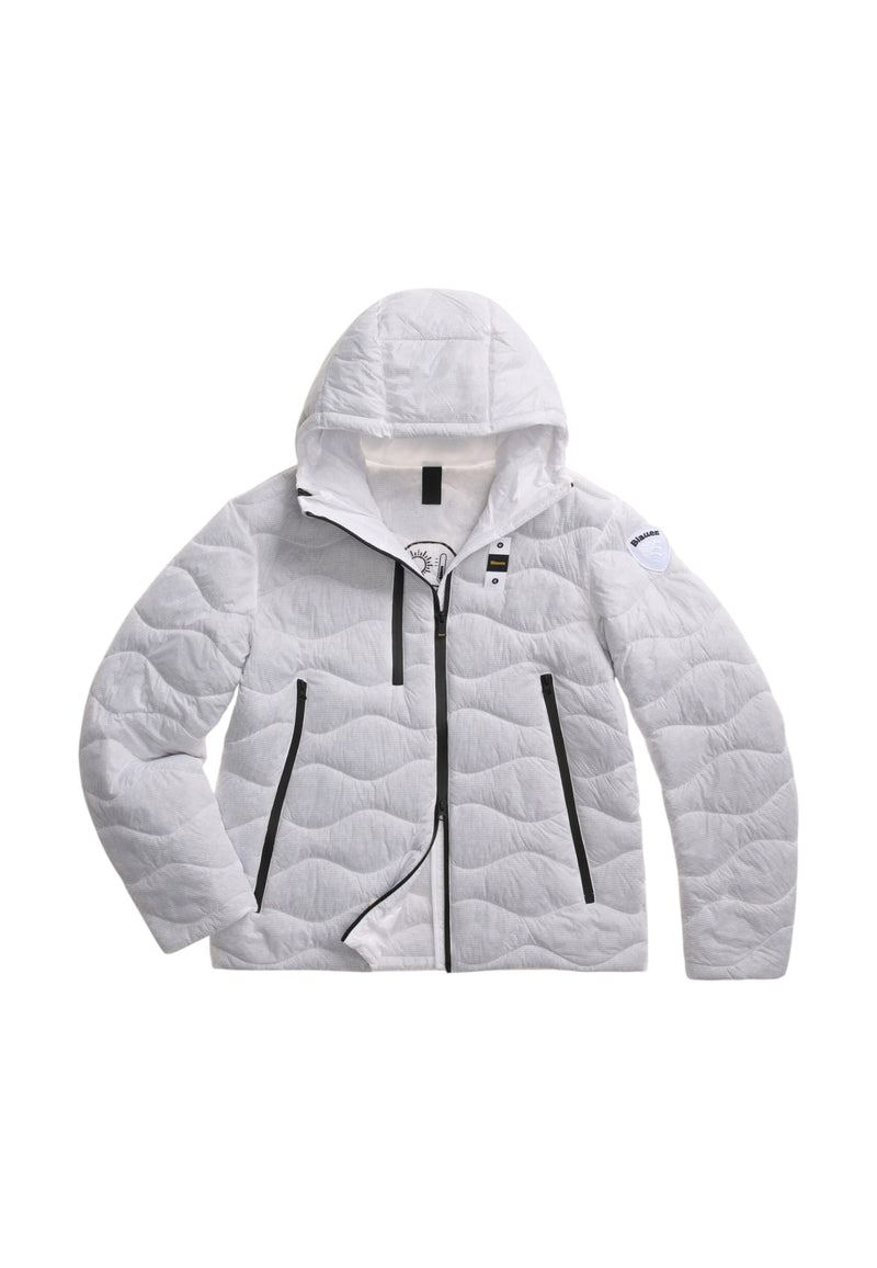 Piumino IN GRAFENE CAPITAL Blauer Uomo Bianco Ottico