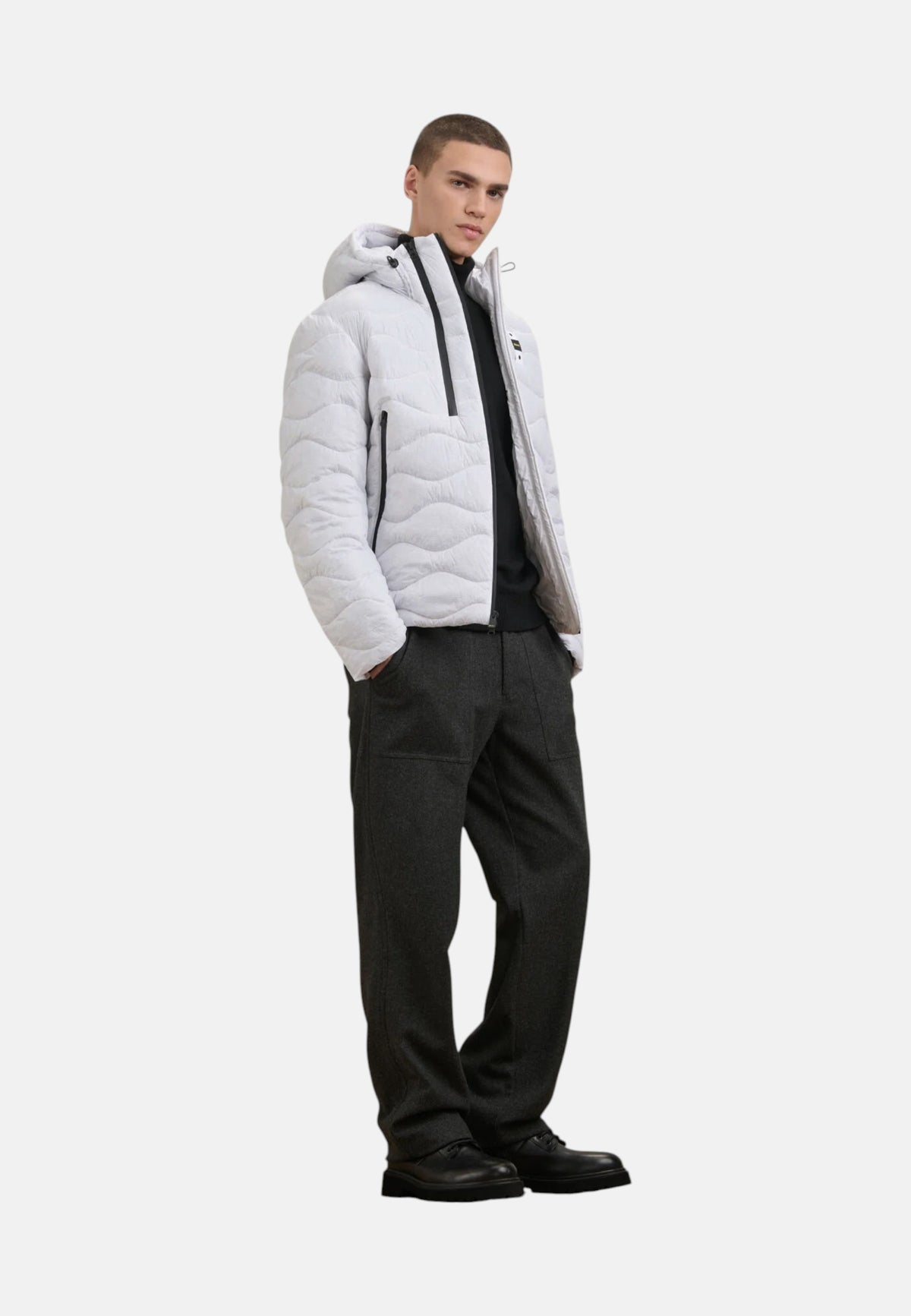 Piumino IN GRAFENE CAPITAL Blauer Uomo Bianco Ottico
