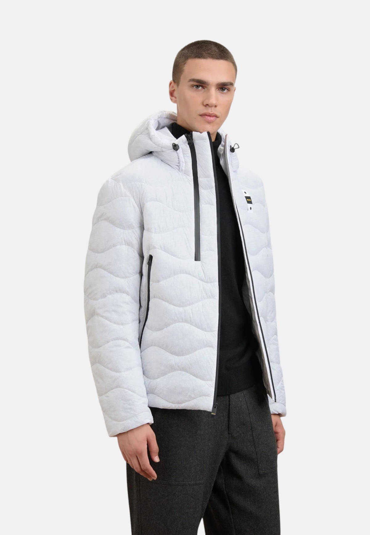 Piumino IN GRAFENE CAPITAL Blauer Uomo Bianco Ottico