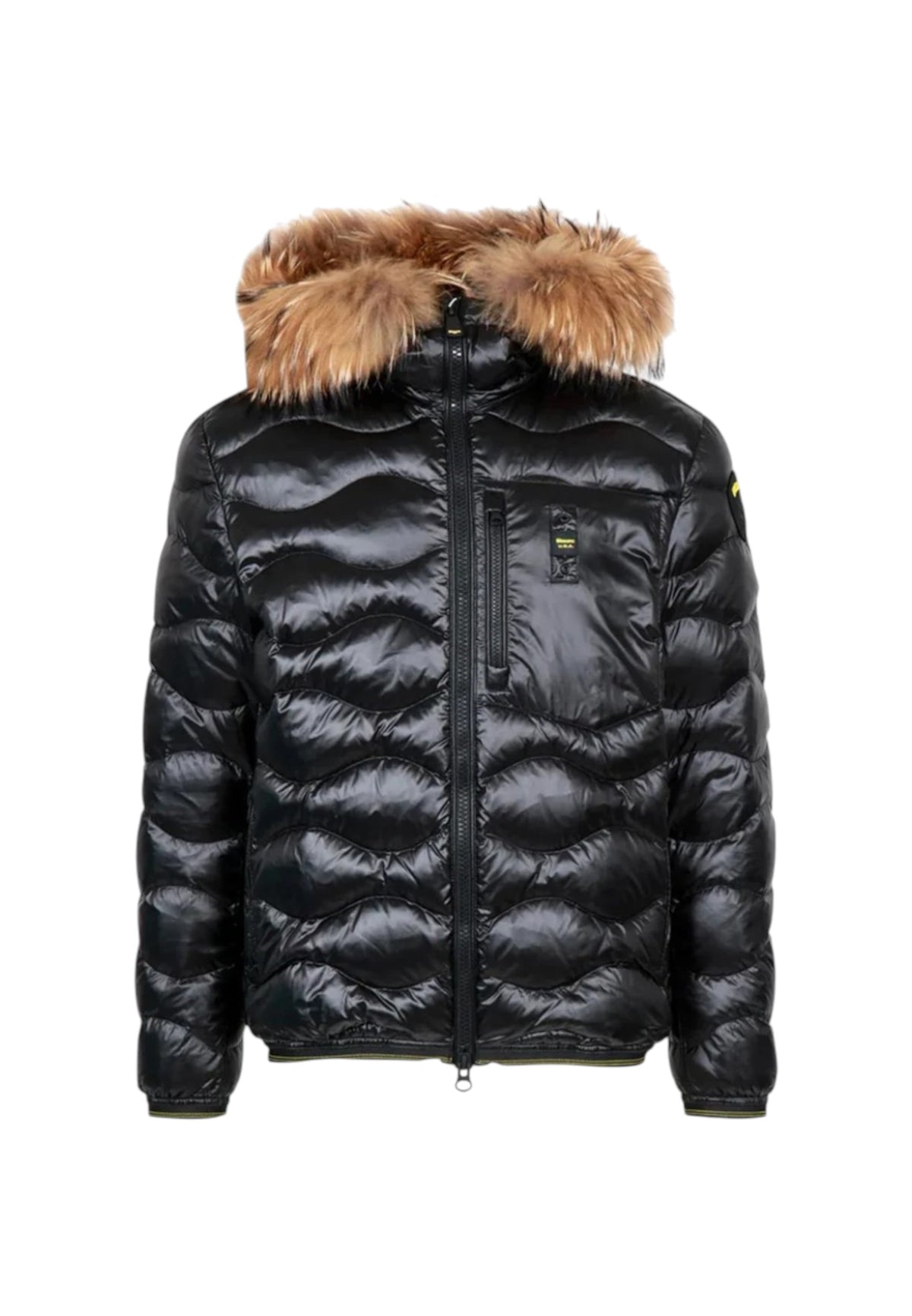Piumino Wavefur Blauer Uomo Nero Nero