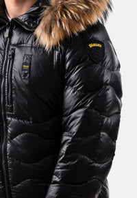 Piumino Wavefur Blauer Uomo Nero Nero